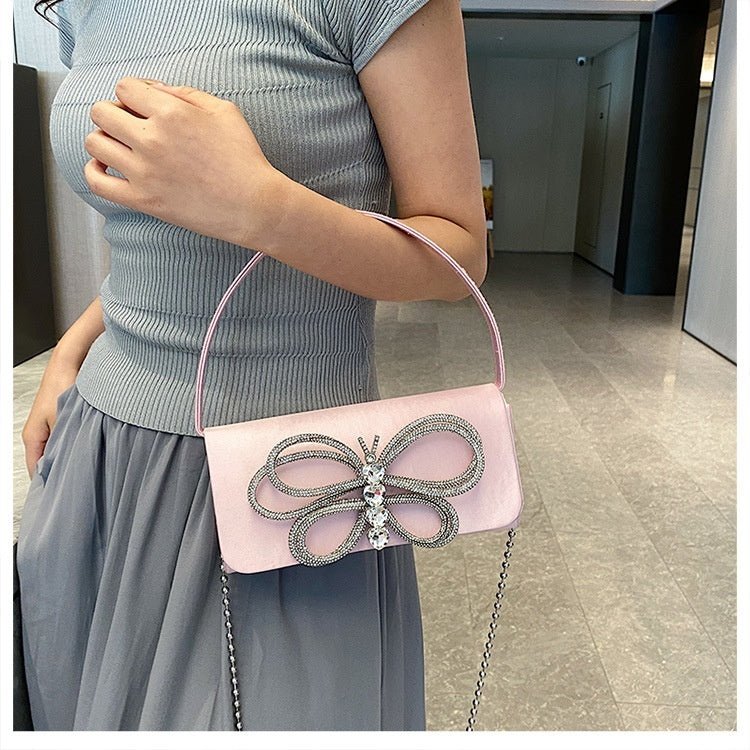 Ladies Bow Handbag $58.68 Dana Fashion Color: Black Women's Bags Product information: Lining texture: Polyester Applicable scenario: Daily matching Color: white, black, Rose, pink, orange, green, blue, purple Outer bag type: Sandwich pocket Hardness: medi