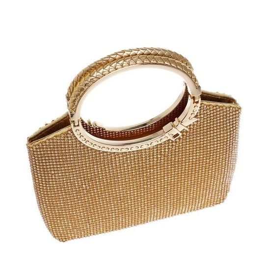 Ladies European And American Luxury Banquet Bags, Evening Dresses, Rhinestone Bags $65.42 Dana Fashion Color: Gold Women's Bags Product information: Style: European and American style Material: Polyester Fabric texture: synthetic leather Style: Women's ha