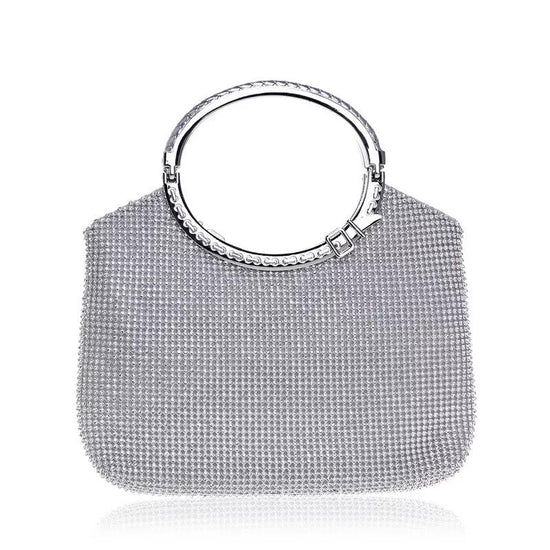 Ladies European And American Luxury Banquet Bags, Evening Dresses, Rhinestone Bags $65.42 Dana Fashion Color: Silver Women's Bags Product information: Style: European and American style Material: Polyester Fabric texture: synthetic leather Style: Women's
