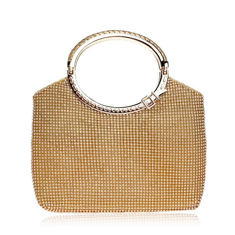 Ladies European And American Luxury Banquet Bags, Evening Dresses, Rhinestone Bags $65.42 Dana Fashion Color: Gold Women's Bags Product information: Style: European and American style Material: Polyester Fabric texture: synthetic leather Style: Women's ha
