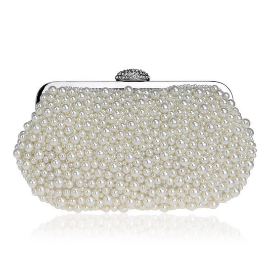 Ladies Handmade Beaded Luxury Banquet Clutch $72.56 Dana Fashion Color: Beige Women's Bags Product information: Product Category: Dinner Bag Material: Polyester Applicable scenarios: Cosmetic bag, travel storage, makeup storage, annual meeting/banquet/par