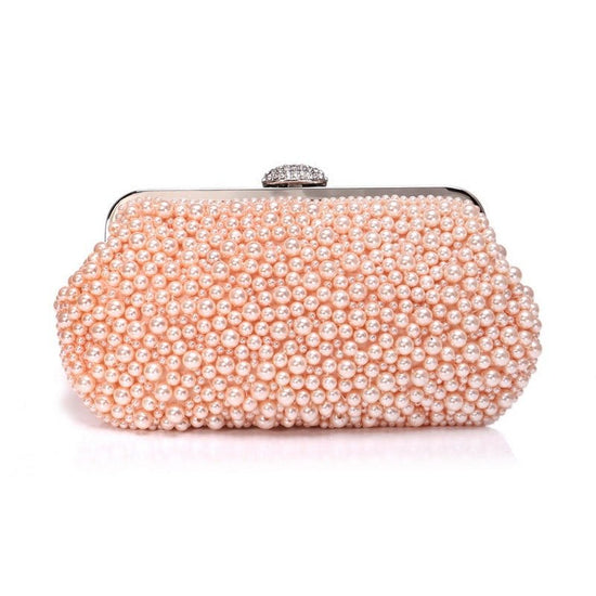 Ladies Handmade Beaded Luxury Banquet Clutch $72.56 Dana Fashion Color: Pink Women's Bags Product information: Product Category: Dinner Bag Material: Polyester Applicable scenarios: Cosmetic bag, travel storage, makeup storage, annual meeting/banquet/part