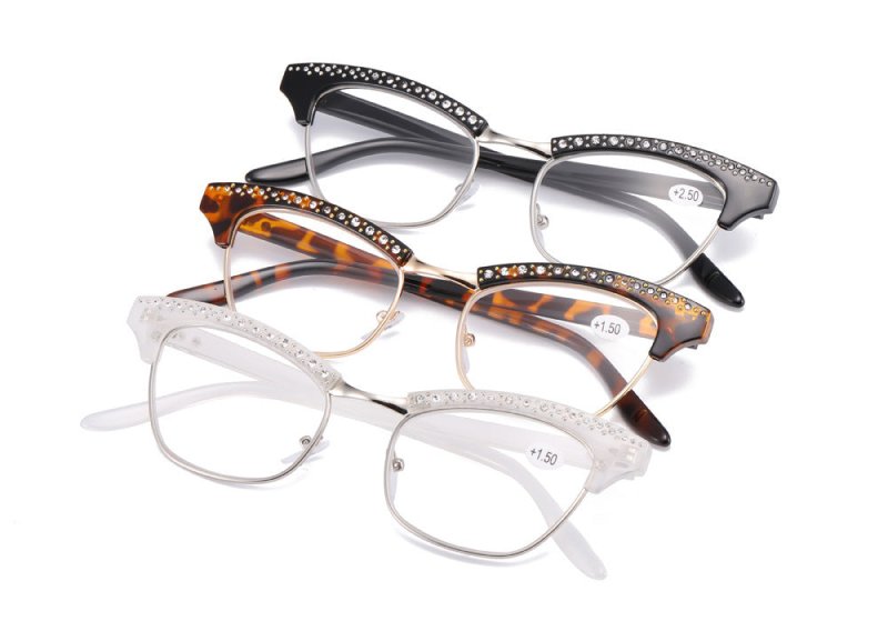 Ladies Resin Reading Glasses Reading Glasses Reading Glasses $49.00 Dana Fashion Color: 3PCS Set Glasses degree: 100 Women's Accessories Product information: Product Category: Reading Glasses material: metal Style: full frame Product Category: Reading Gla