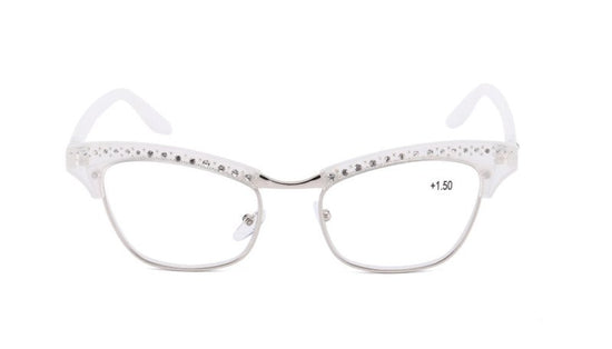 Ladies Resin Reading Glasses Reading Glasses Reading Glasses $49.00 Dana Fashion Color: White Glasses degree: 100 Women's Accessories Product information: Product Category: Reading Glasses material: metal Style: full frame Product Category: Reading Glasse