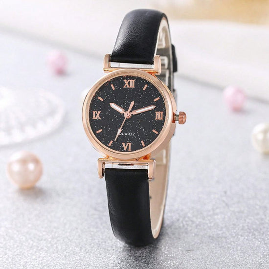 Lady Temperament Heart Bracelet Quartz Watch Suit $12.00 Dana Fashion Color: Roman Mixed Scale Women's Accessories Product information: Color: Number black bracelet suit, number White bracelet suit, point number bracelet suit, small number mixed ratio bra