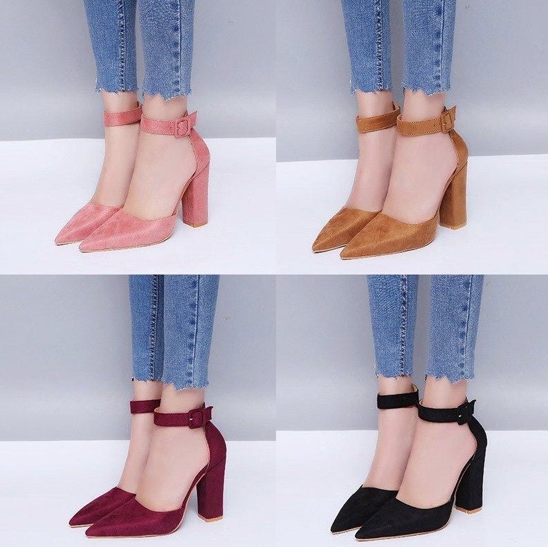 Laix Pumps $39.99 Dana Fashion Color: Black Size: 34 Women's shoes *Color: 4 colors * Size: 34 to 43 yards *Material: suede US EUR UK AUS JPN KOR 5 35 2,5 3.5 21 228 5.5 35.5 3 4 21.5 231 6 36 3.5 4.5 22 235 6.5 37 4 5 22.5 238 7 37.5 4.5 5.5 23 241 7.5 3