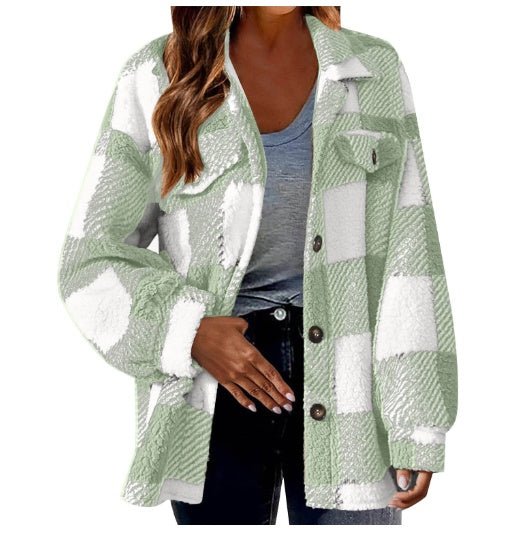Lamb Fleece Jacket Button Fleece JacketDana FashionDana Fashion{{ product_title Women's clothing }} - Dana Fashion
