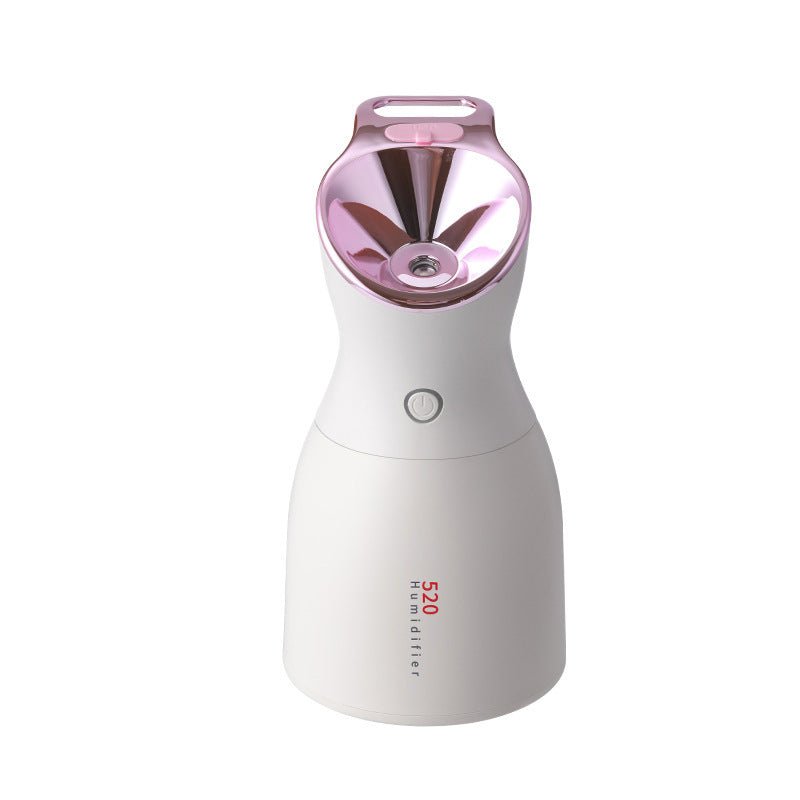 Large-capacity 520 Beauty Humidifier Three-in-one Convenient Desktop $52.50 Dana Fashion Color: Pink Electrical outlet: USB Beauty Tools Product Details: Applicable area: less than 10 square meters Water tank capacity: 1 liter or less Function: Ultrasonic