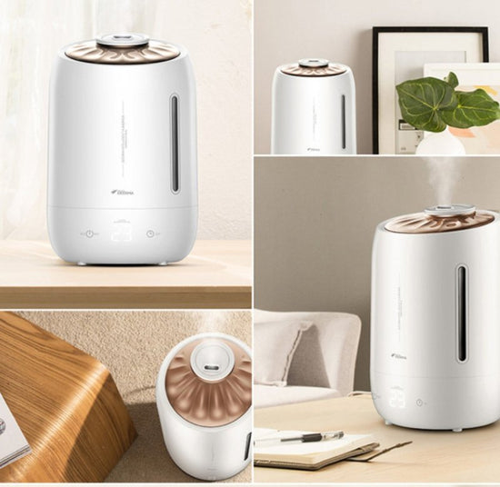 Large capacity air humidifier $120.00 Dana Fashion Color: Black Beauty Tools Product name: Delma Black Pearl Humidifier Capacity: 5L Fog output: 300+10%m/h Rated power: 25W Working voltage: 220V-50HZ Reachable power: 26W Product material: ABS Safety prote