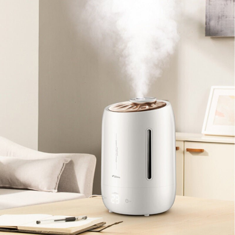 Large capacity air humidifier $120.00 Dana Fashion Color: Black Beauty Tools Product name: Delma Black Pearl Humidifier Capacity: 5L Fog output: 300+10%m/h Rated power: 25W Working voltage: 220V-50HZ Reachable power: 26W Product material: ABS Safety prote