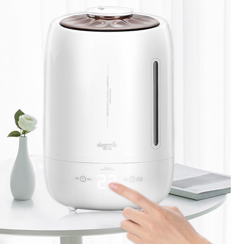 Large capacity air humidifier $120.00 Dana Fashion Color: Black Beauty Tools Product name: Delma Black Pearl Humidifier Capacity: 5L Fog output: 300+10%m/h Rated power: 25W Working voltage: 220V-50HZ Reachable power: 26W Product material: ABS Safety prote