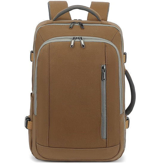 Large Capacity Backpack Expansion Luggage Bag Multifunctional $140.16 Dana Fashion Color: Oil Wax Cloth Brown Women's Bags Product information: Lining texture: Nylon Pattern: solid color Applicable scenario: leisure travel Color: black, pink, oil wax clot