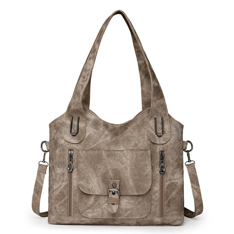 Large Capacity Casual Ladies Bag Crossbody Portable $59.41 Dana Fashion Color: Beige quantity: 1PCS Women's Bags Product information: Lining texture: Polyester Fiber Applicable scenarios: Daily matching Hardness: soft Material: PU Suitcase shape: Horizont
