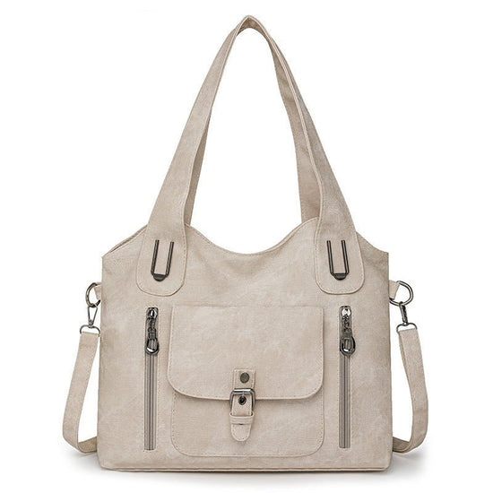 Large Capacity Casual Ladies Bag Crossbody Portable $59.41 Dana Fashion Color: Beige quantity: 1PCS Women's Bags Product information: Lining texture: Polyester Fiber Applicable scenarios: Daily matching Hardness: soft Material: PU Suitcase shape: Horizont