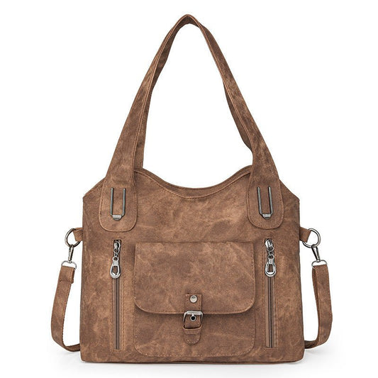 Large Capacity Casual Ladies Bag Crossbody Portable $59.41 Dana Fashion Color: Beige quantity: 1PCS Women's Bags Product information: Lining texture: Polyester Fiber Applicable scenarios: Daily matching Hardness: soft Material: PU Suitcase shape: Horizont