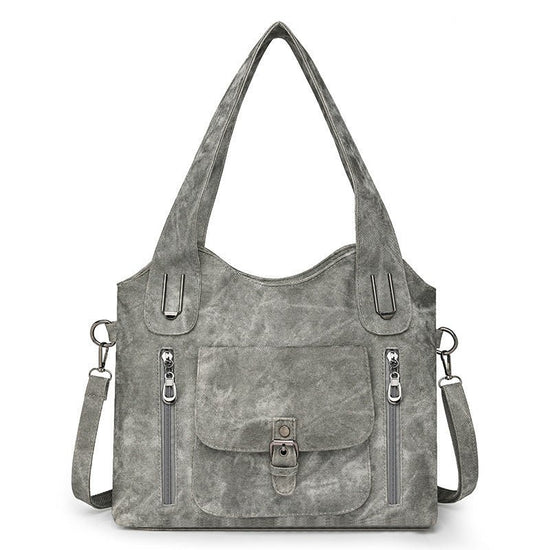Large Capacity Casual Ladies Bag Crossbody Portable $59.41 Dana Fashion Color: Gray quantity: 1PCS Women's Bags Product information: Lining texture: Polyester Fiber Applicable scenarios: Daily matching Hardness: soft Material: PU Suitcase shape: Horizonta