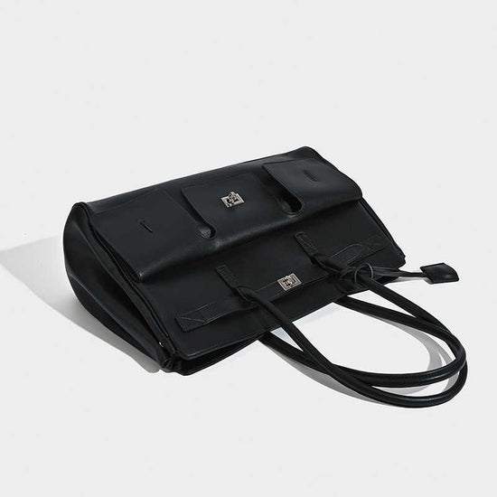 Large Capacity Commuter Shoulder Bag Female Tote Wings Style Bag $129.50 Dana Fashion Color: Black Gold Buckle Women's Bags Product information: Style: shoulder crossbody handbag Shoulder strap style: Single Closing method: Lock Color classification: blac