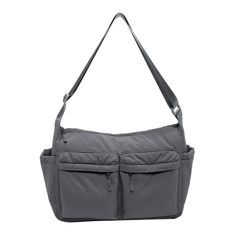 Large Capacity Cotton Jacket Casual Satchel $31.99 Dana Fashion Color: Gray Size: 36X27X10CM Women's Bags Product information: Lining texture: Polyester Applicable scenarios: Daily matching Color: khaki, black, white, gray, blue, Army Green Outer bag type