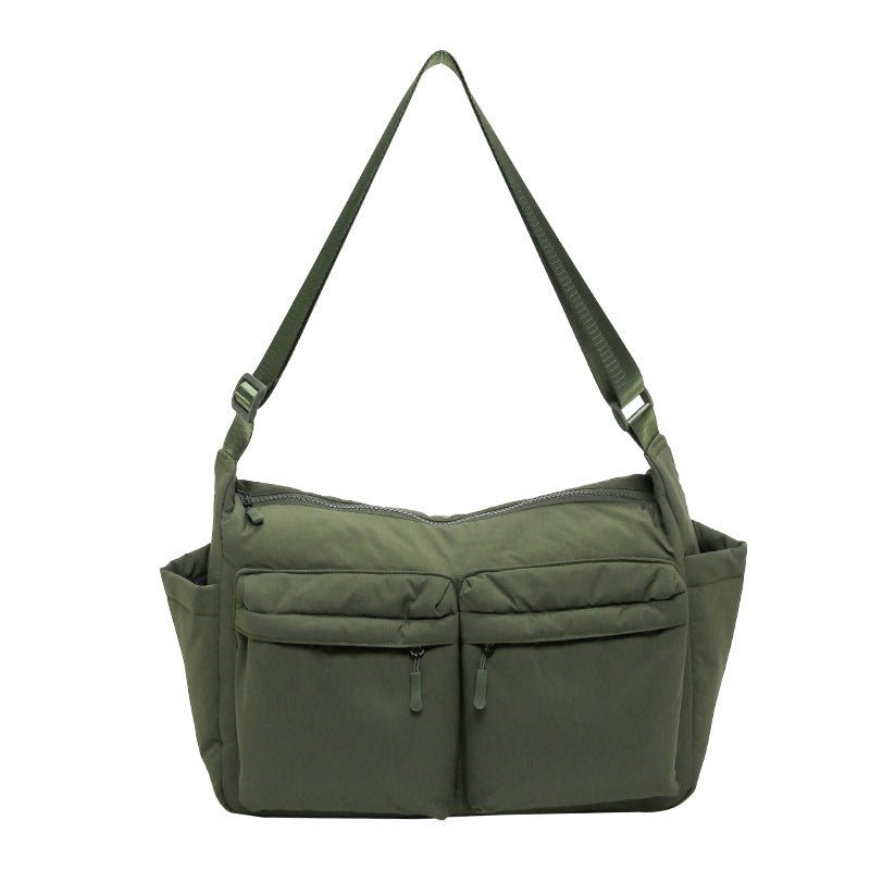 Large Capacity Cotton Jacket Casual Satchel $31.99 Dana Fashion Color: Army Green Size: 36X27X10CM Women's Bags Product information: Lining texture: Polyester Applicable scenarios: Daily matching Color: khaki, black, white, gray, blue, Army Green Outer ba