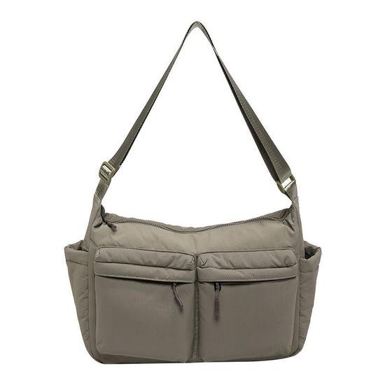 Large Capacity Cotton Jacket Casual Satchel $31.99 Dana Fashion Color: Khaki Size: 36X27X10CM Women's Bags Product information: Lining texture: Polyester Applicable scenarios: Daily matching Color: khaki, black, white, gray, blue, Army Green Outer bag typ