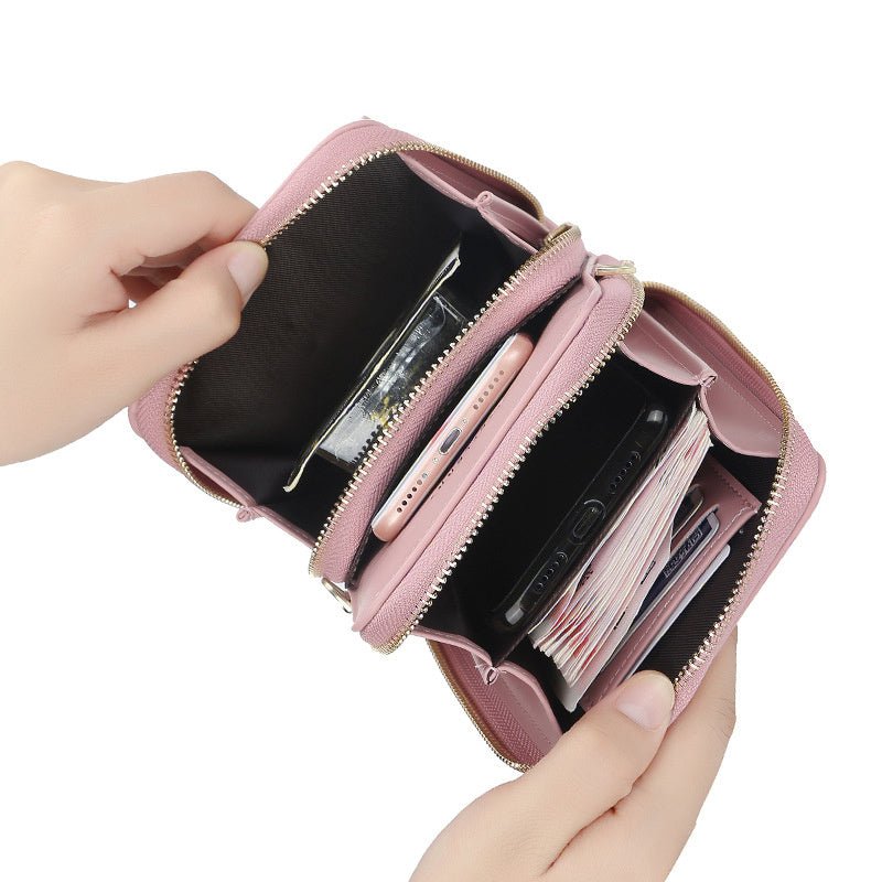 Large Capacity Crossbody Shoulder Bags For Women Fashion Zipper Mobile Phone Bag $31.72 Dana Fashion Color: Black Women's Bags Product information: Fabric texture: PU Lining texture: synthetic leather Bag shapes: square vertical section Bag trend style: s