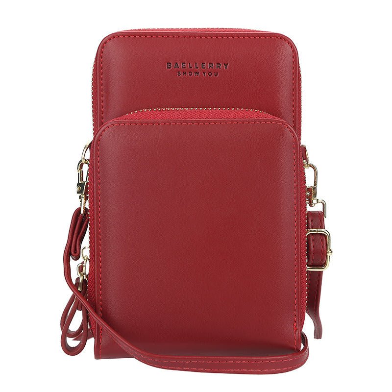 Large Capacity Crossbody Shoulder Bags For Women Fashion Zipper Mobile Phone Bag $31.72 Dana Fashion Color: Red Women's Bags Product information: Fabric texture: PU Lining texture: synthetic leather Bag shapes: square vertical section Bag trend style: sma