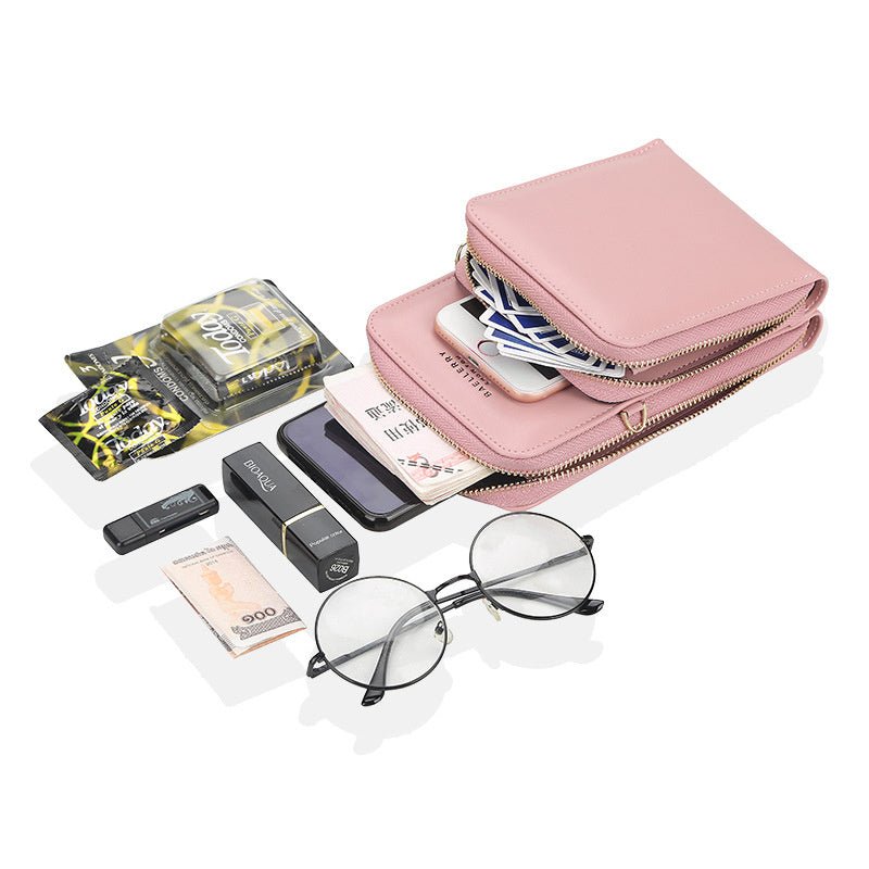 Large Capacity Crossbody Shoulder Bags For Women Fashion Zipper Mobile Phone Bag $31.72 Dana Fashion Color: Black Women's Bags Product information: Fabric texture: PU Lining texture: synthetic leather Bag shapes: square vertical section Bag trend style: s