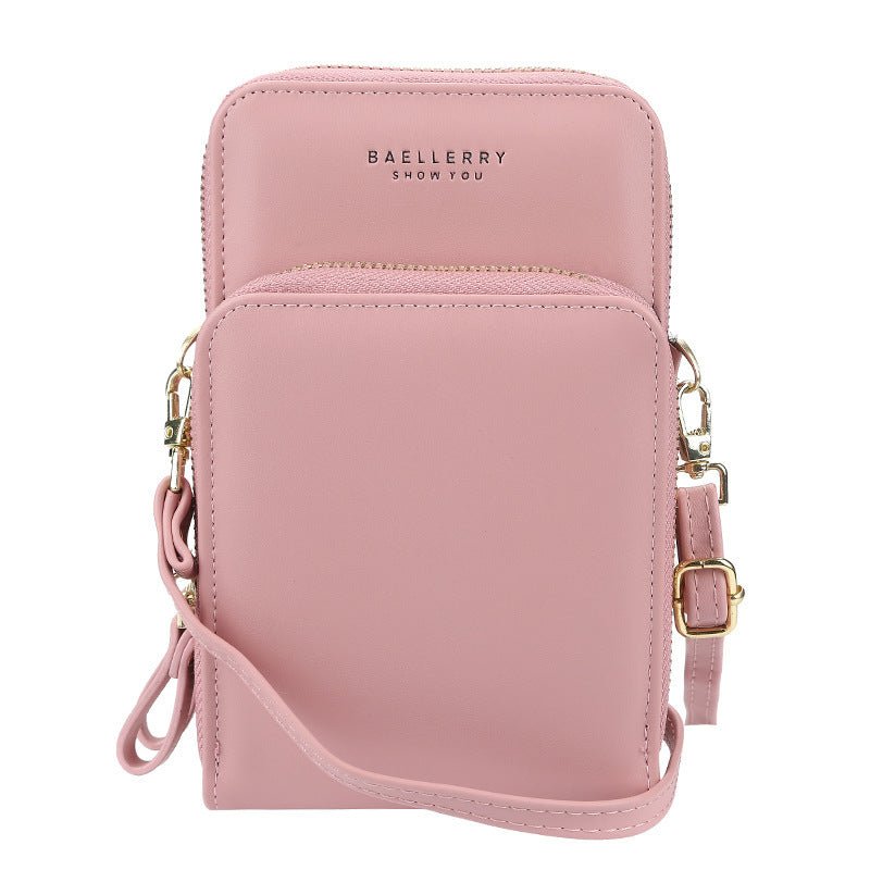 Large Capacity Crossbody Shoulder Bags For Women Fashion Zipper Mobile Phone Bag $31.72 Dana Fashion Color: Pink Women's Bags Product information: Fabric texture: PU Lining texture: synthetic leather Bag shapes: square vertical section Bag trend style: sm