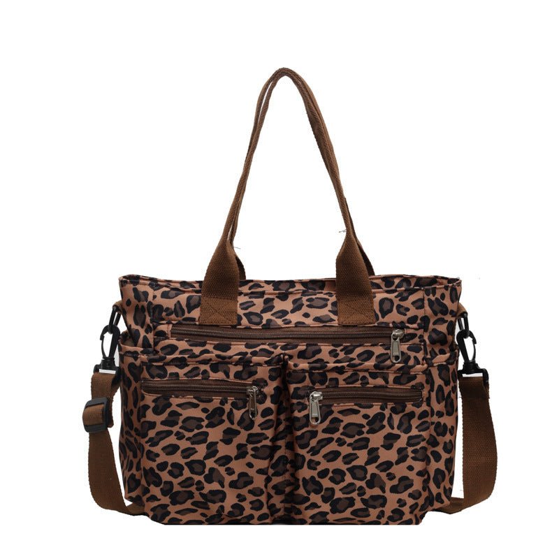 Large Capacity Leopard Print All-match Shoulder Messenger Bag $57.65 Dana Fashion Color: Beige Women's Bags Product information: Lining texture: Polyester Applicable scenario: Daily configuration Color: brown, black, Milky White, pink Hardness: soft Mater