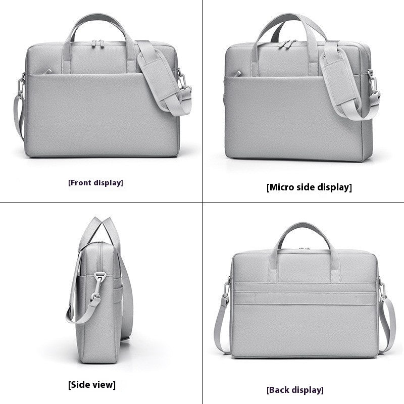 Large Capacity One Shoulder Waterproof Shockproof 15-16 Inch Laptop Bag $55.00 Dana Fashion Color: Black Size: 14 inches Women's Bags Product information: Pattern: solid color Lining texture: Polyester Color: light gray, black, sky blue, pink Applicable g