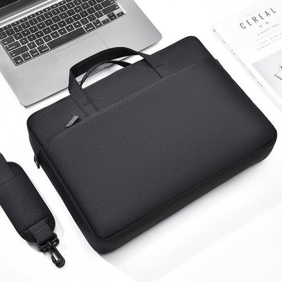 Large Capacity One Shoulder Waterproof Shockproof 15-16 Inch Laptop Bag $55.00 Dana Fashion Color: Black Size: 14 inches Women's Bags Product information: Pattern: solid color Lining texture: Polyester Color: light gray, black, sky blue, pink Applicable g