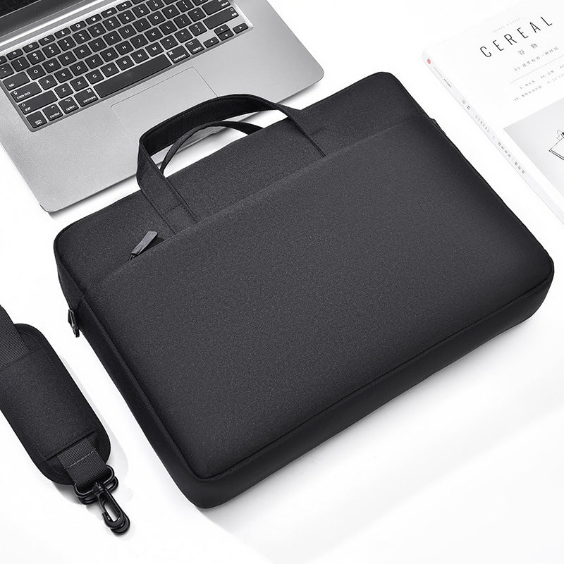 Large Capacity One Shoulder Waterproof Shockproof 15-16 Inch Laptop Bag $55.00 Dana Fashion Color: Black Size: 14 inches Women's Bags Product information: Pattern: solid color Lining texture: Polyester Color: light gray, black, sky blue, pink Applicable g