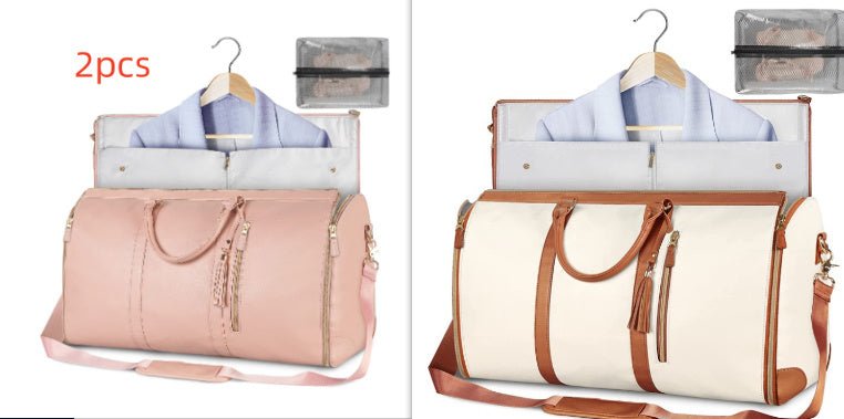 Large Capacity Travel Duffle Bag Women's Handbag Folding Suit Bag Waterproof Clothes Totes $140.00 Dana Fashion Color: Set14 Women's Bags Overview: Unique design, stylish and beautiful. Good material, comfortable wear. A variety of colors, any choice. Pro