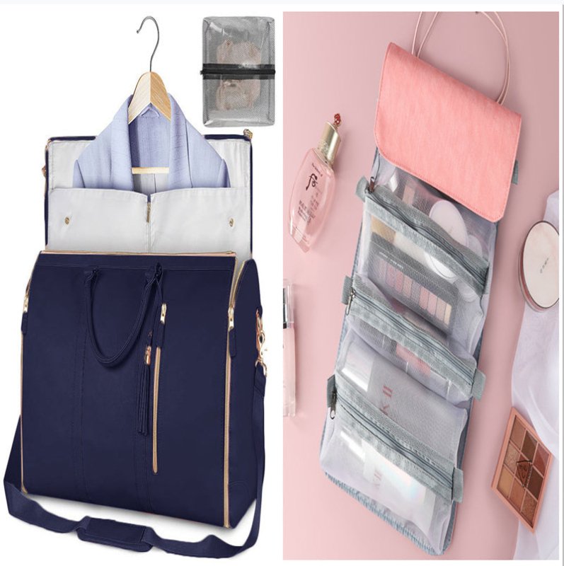 Large Capacity Travel Duffle Bag Women's Handbag Folding Suit Bag Waterproof Clothes Totes $89.00 Dana Fashion Color: Set39 Women's Bags Overview: Unique design, stylish and beautiful. Good material, comfortable wear. A variety of colors, any choice. Prod