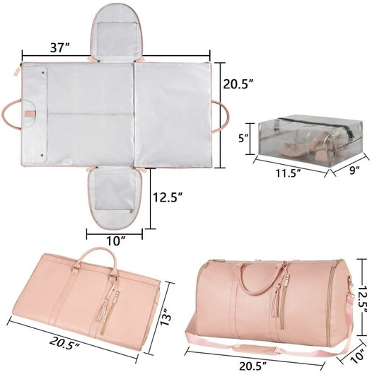 Large Capacity Travel Duffle Bag Women's Handbag Folding Suit Bag Waterproof Clothes Totes $89.00 Dana Fashion Color: A Black Women's Bags Overview: Unique design, stylish and beautiful. Good material, comfortable wear. A variety of colors, any choice. Pr