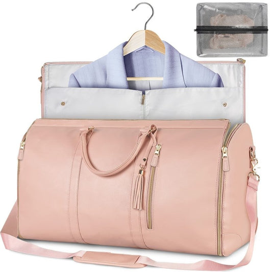 Large Capacity Travel Duffle Bag Women's Handbag Folding Suit Bag Waterproof Clothes Totes $89.00 Dana Fashion Color: A Black Women's Bags Overview: Unique design, stylish and beautiful. Good material, comfortable wear. A variety of colors, any choice. Pr