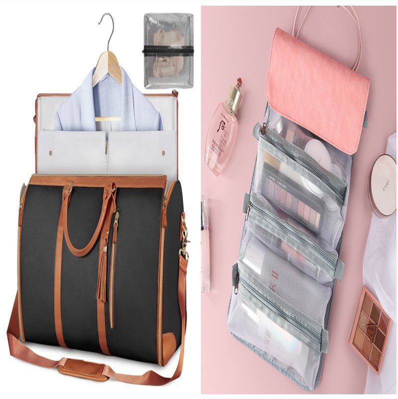 Large Capacity Travel Duffle Bag Women's Handbag Folding Suit Bag Waterproof Clothes Totes $89.00 Dana Fashion Color: Set38 Women's Bags Overview: Unique design, stylish and beautiful. Good material, comfortable wear. A variety of colors, any choice. Prod