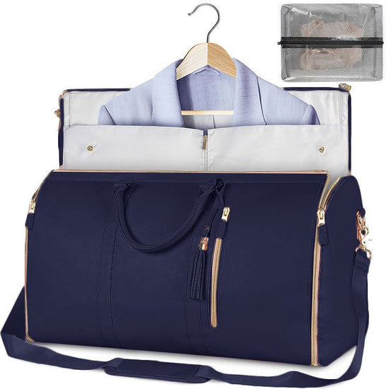 Large Capacity Travel Duffle Bag Women's Handbag Folding Suit Bag Waterproof Clothes Totes $89.00 Dana Fashion Color: Blue Women's Bags Overview: Unique design, stylish and beautiful. Good material, comfortable wear. A variety of colors, any choice. Produ