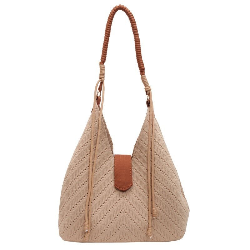 Large Capacity Underarm Tote Bag Commuting Large Bag $52.74 Dana Fashion Color: Khaki Women's Bags Product information: Lining texture: Polyester Applicable scenario: Daily configuration Color: black, khaki, Milky White Outer bag type: None Hardness: medi