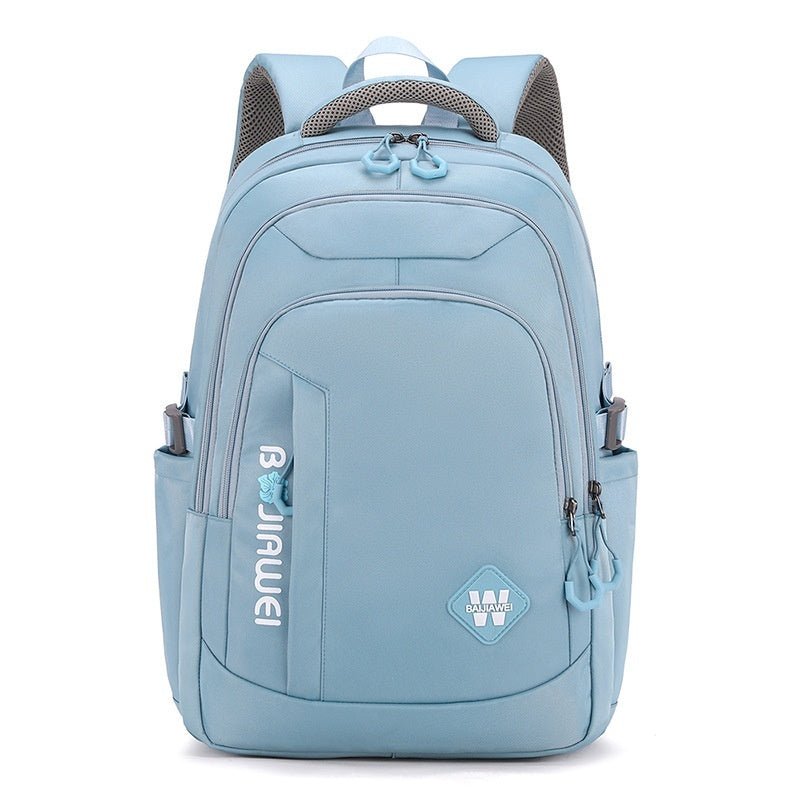 Large Capacity Waterproof Backpack For Girls $58.08 Dana Fashion Color: Blue Women's Bags Product information: Pattern: Letters Lining texture: Polyester Applicable scenario: School Education Color: purple [without pendants], Blue [without pendants], Blac