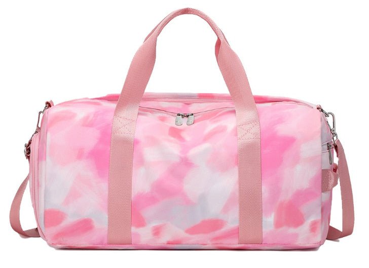 Large Capacity Waterproof Swimming Fitness Gymnastic Valise $50.50 Dana Fashion Color: Blue Lightning Women's Bags Product information: Lining texture: Polyester Pattern: stripes Applicable scenario: leisure travel Function: dry wet separation Material: P
