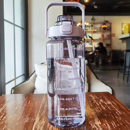 Large Plastic Cup Portable Water Bottle $45.50 Dana Fashion Color: Purple Capacity size: 2000ML Dana's Kitchen Product infor mation: Product category: Large capacity water cup S tyle: Japanese Function: Environmental protection Structure: Single layer Pat