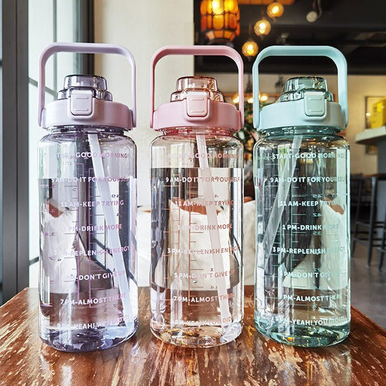 Large Plastic Cup Portable Water Bottle $45.50 Dana Fashion Color: Black Capacity size: 2000ML Dana's Kitchen Product infor mation: Product category: Large capacity water cup S tyle: Japanese Function: Environmental protection Structure: Single layer Patt