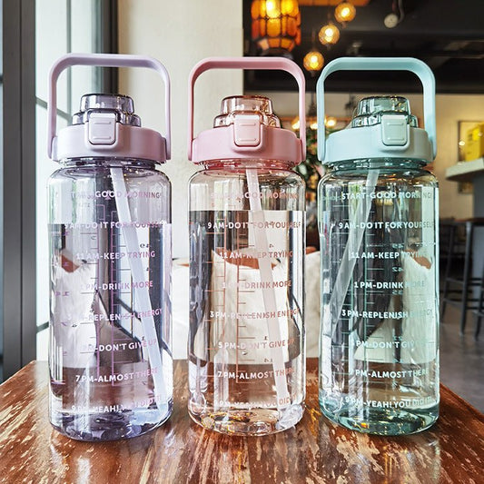 Large Plastic Cup Portable Water Bottle $45.50 Dana Fashion Color: Black Capacity size: 2000ML Dana's Kitchen Product infor mation: Product category: Large capacity water cup S tyle: Japanese Function: Environmental protection Structure: Single layer Patt