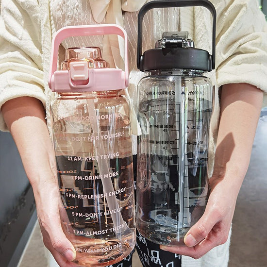 Large Plastic Cup Portable Water Bottle $45.50 Dana Fashion Color: Black Capacity size: 2000ML Dana's Kitchen Product infor mation: Product category: Large capacity water cup S tyle: Japanese Function: Environmental protection Structure: Single layer Patt