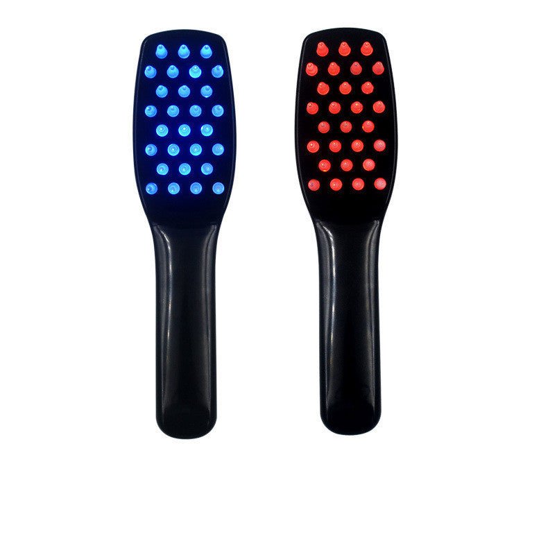 Laser Electric Portable Scalp Massage Comb $39.00 Dana Fashion Color: Black Model: USB Beauty Tools Specification: Product name: Light therapy massage comb Power supply mode: USB cable charging Product function: vibration, color light care Use time: 5-10