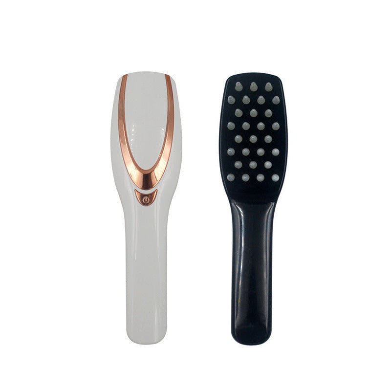 Laser Electric Portable Scalp Massage Comb $39.00 Dana Fashion Color: Black Model: USB Beauty Tools Specification: Product name: Light therapy massage comb Power supply mode: USB cable charging Product function: vibration, color light care Use time: 5-10
