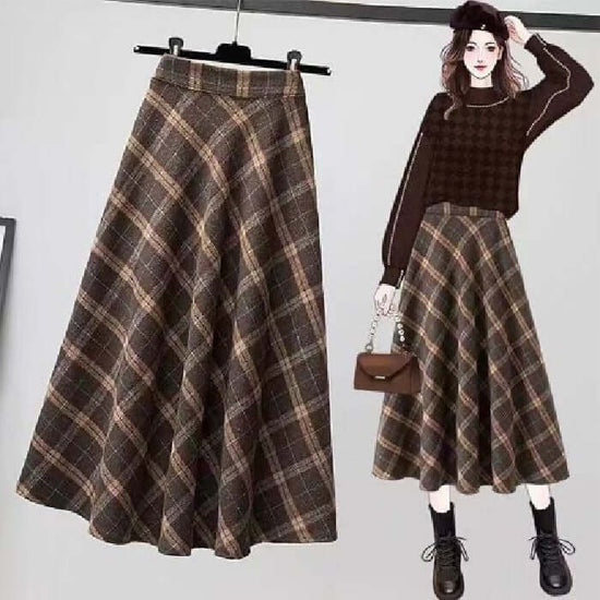 Lattice Skirt Women's Retro New Plus Size Mid-length $19.90 Dana Fashion Color: Picture Color Size: 2XL Women's clothing Product information: Fabric name: Polyester Skirt-type: umbrella skirt Color: Picture color Size: M,L,XL,2XL,3XL,4XL Style type: tempe