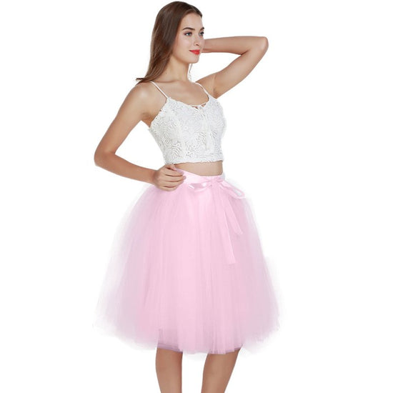 Layered Tutu Tulle Womens High Waist Skirts $49.90 Dana Fashion Color: Pink Size: One size Women's clothing Product information: Craft: collage/splicing Fabric name: Mesh Main fabric composition: polyester fiber (polyester) The content of the main fabric
