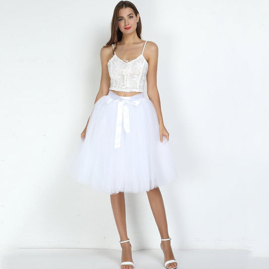 Layered Tutu Tulle Womens High Waist Skirts $49.90 Dana Fashion Color: Black Size: One size Women's clothing Product information: Craft: collage/splicing Fabric name: Mesh Main fabric composition: polyester fiber (polyester) The content of the main fabric